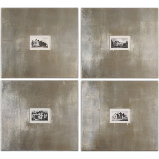 Historical Buildings Framed Art (Set of 4) by Uttermost in multi. Made from mdf in a modern style.