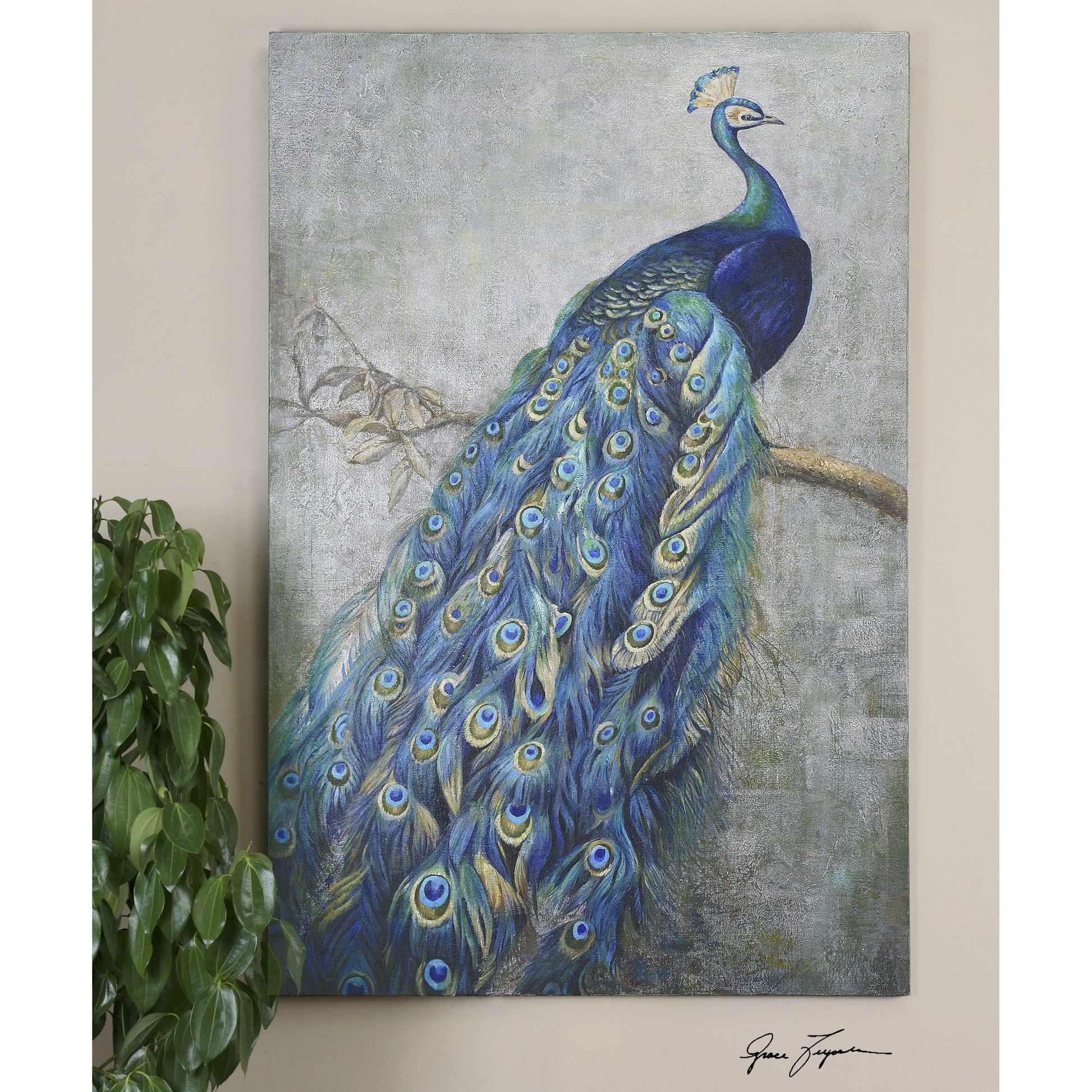 Proud Papa Hand Painted Art by Uttermost in multi. Made from wood in a traditional style.