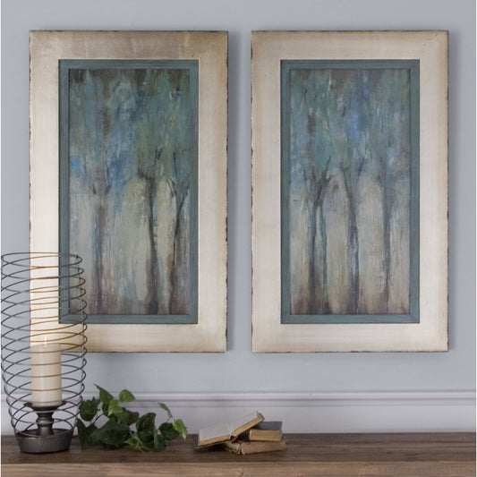 Whispering Wind Framed Art (Set of 2) by Uttermost in multi. Made from wood, mdf, paper in a modern style.