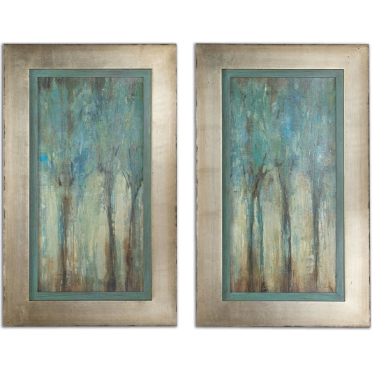 Whispering Wind Framed Art (Set of 2) by Uttermost in multi. Made from wood, mdf, paper in a modern style.