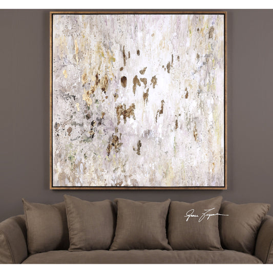 Golden Raindrops by Uttermost in multi. Made from firwood, fiber canvas, pu leather in a modern style.