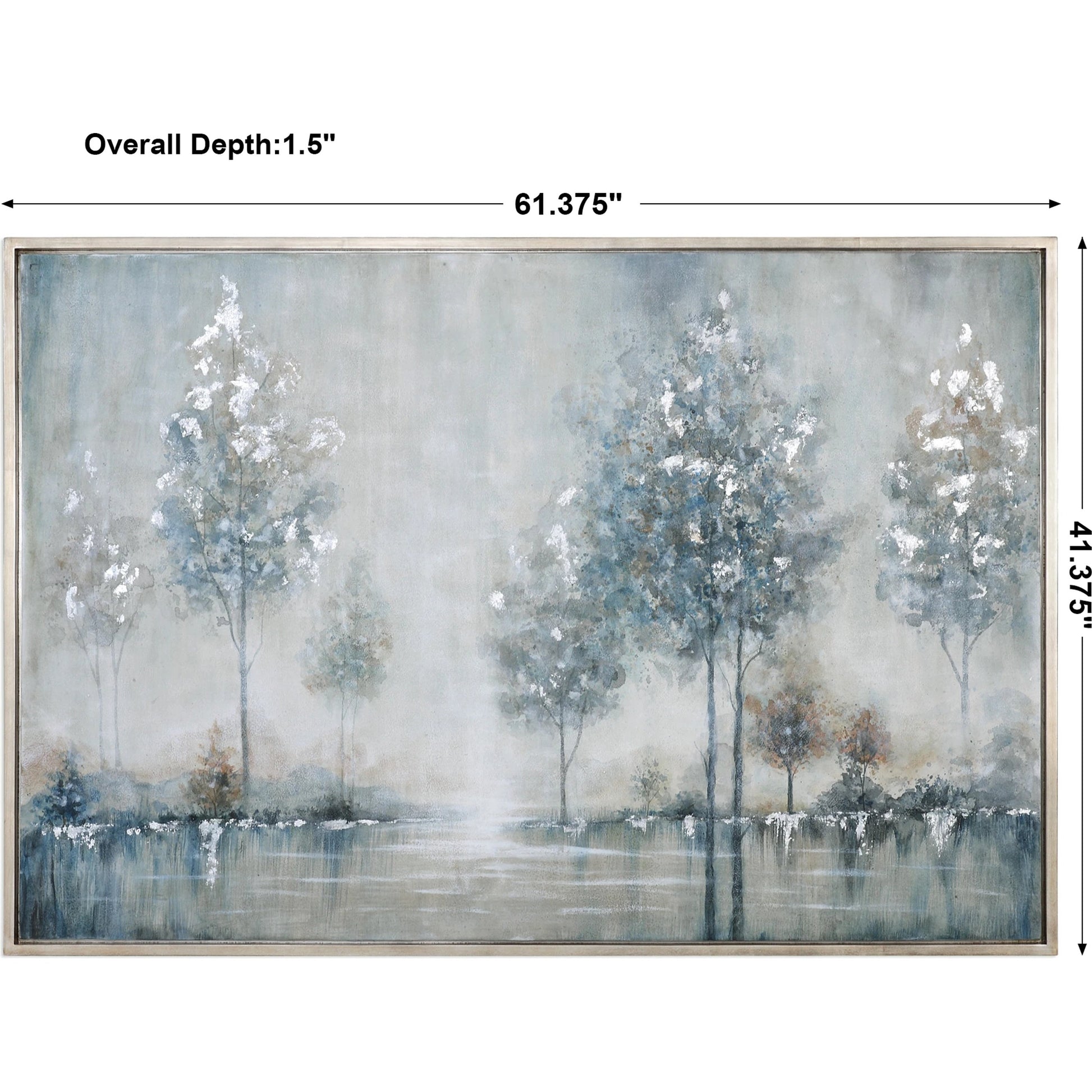 Walk in the Meadow Landscape Art by Uttermost in multi. Made from pine, canvas, acrylic in a modern style.