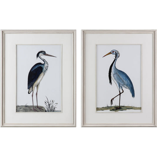 Shore Birds Framed Prints (Set of 2) by Uttermost in multi. Made from pine, glass in a coastal style.