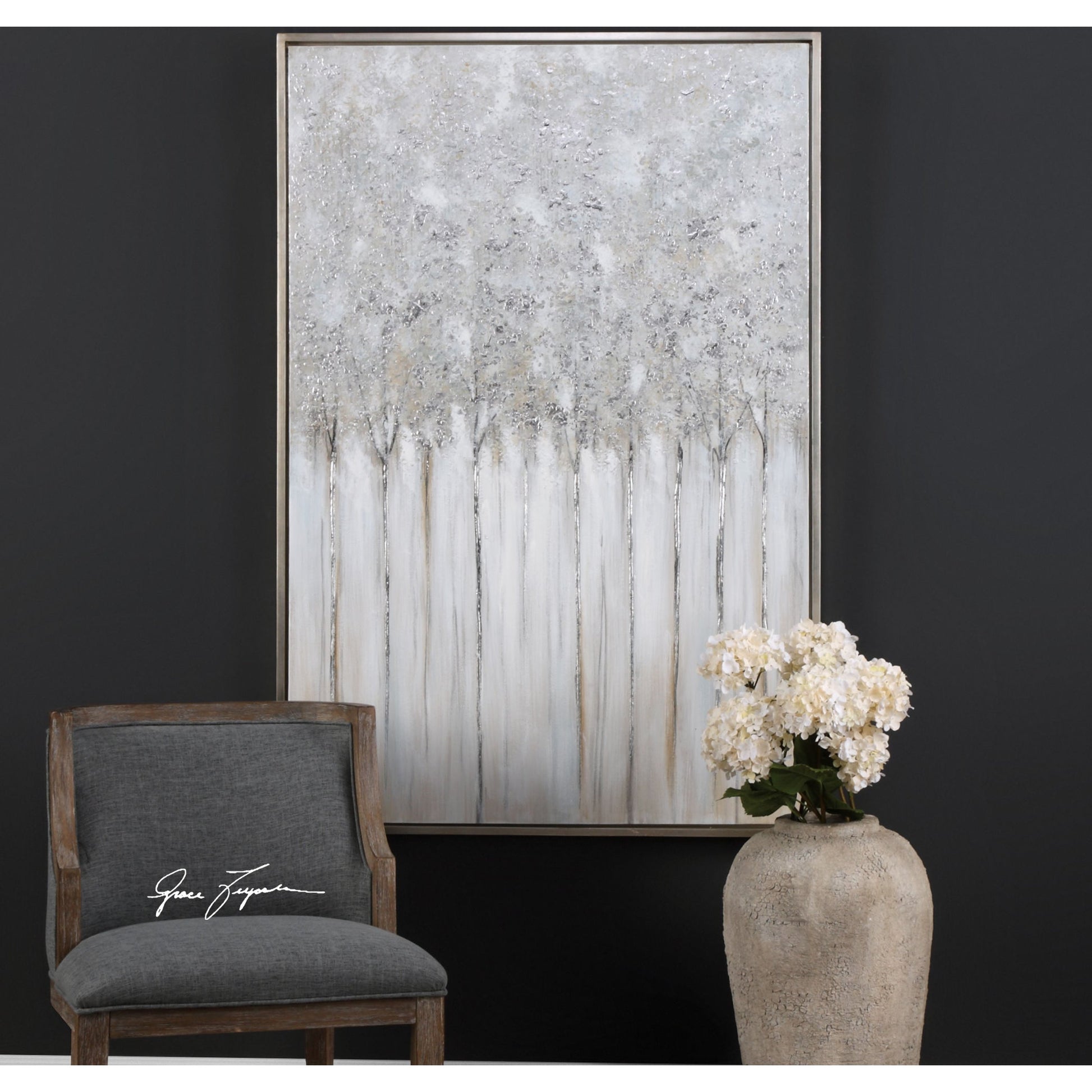 Strength in Numbers by Uttermost in multi. Made from pine wood, canvas, acrylic in a modern style.