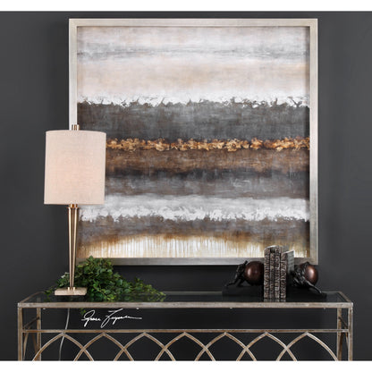Layers Landscape Art by Uttermost in multi. Made from pine wood, canvas, acrylic in a modern style.