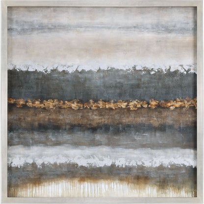 Layers Landscape Art by Uttermost in multi. Made from pine wood, canvas, acrylic in a modern style.
