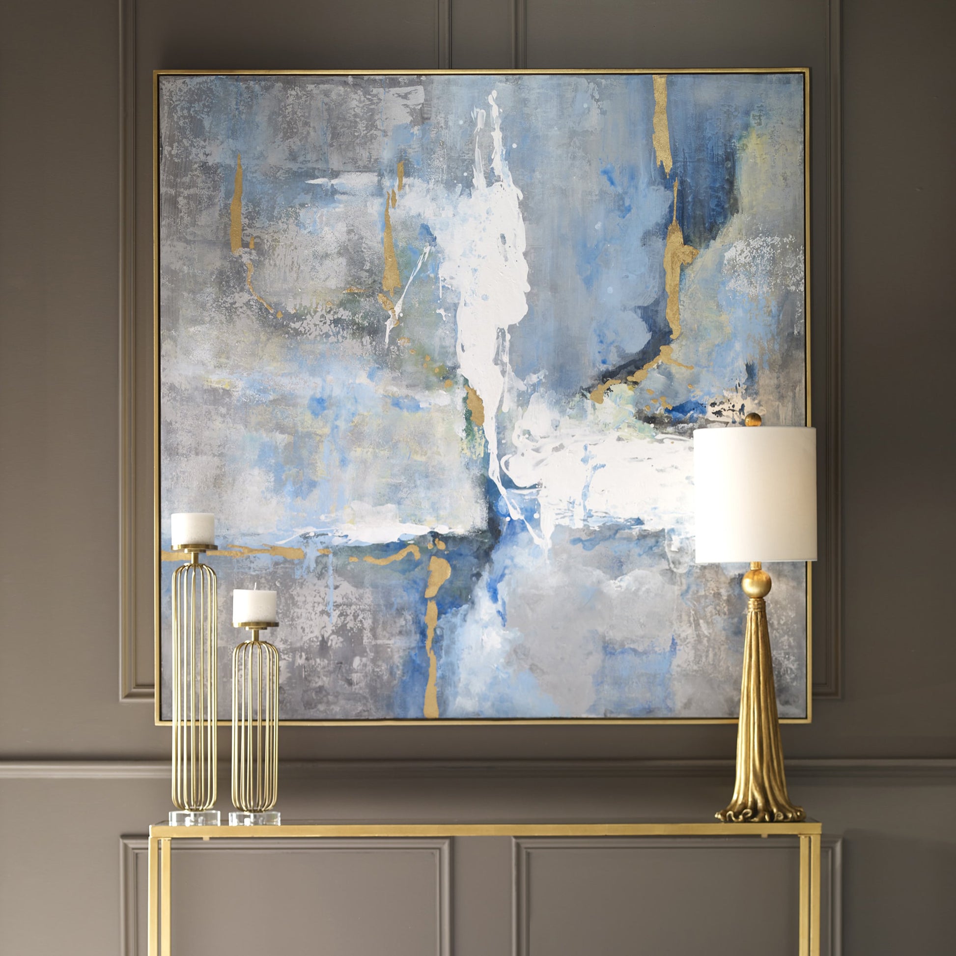 Meditation Modern Art by Uttermost in multi. Made from pine, canvas, acrylic in a modern style.