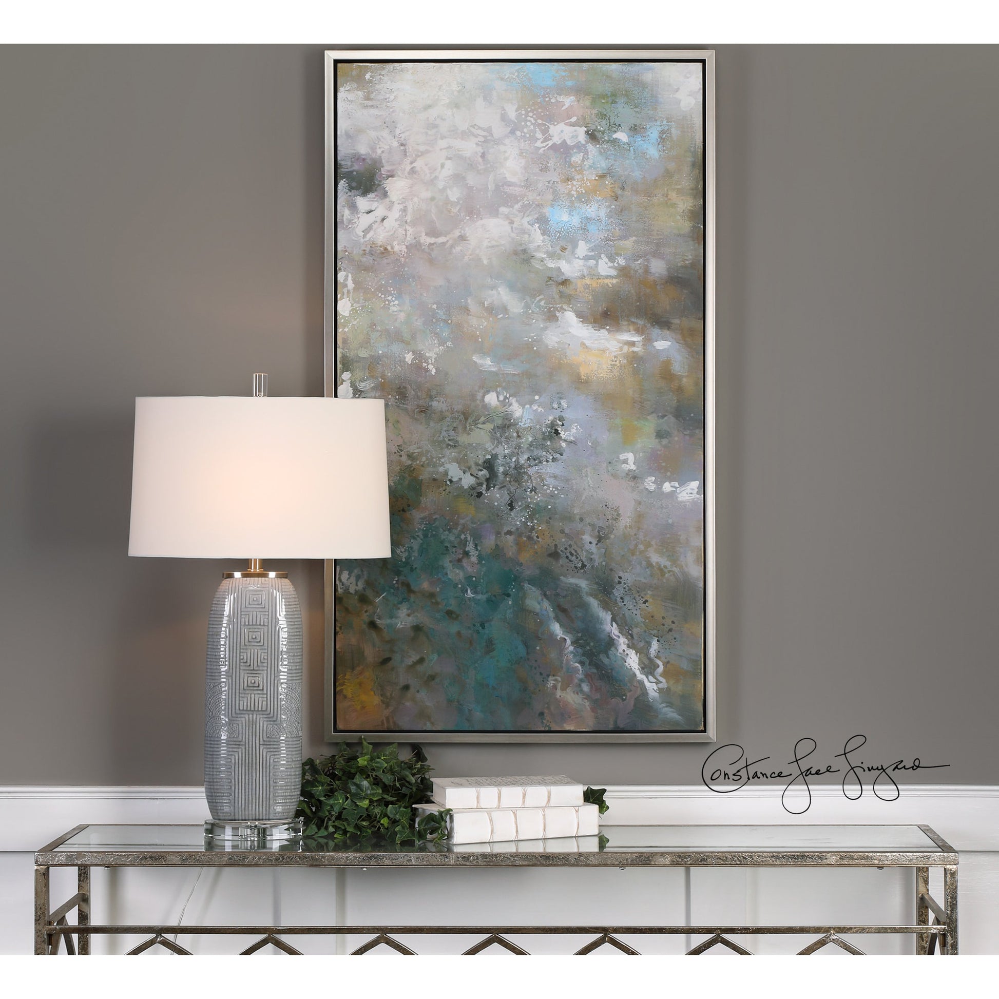 Roaring Thunder Modern Art by Uttermost in multi. Made from canvas, firwood in a modern style.