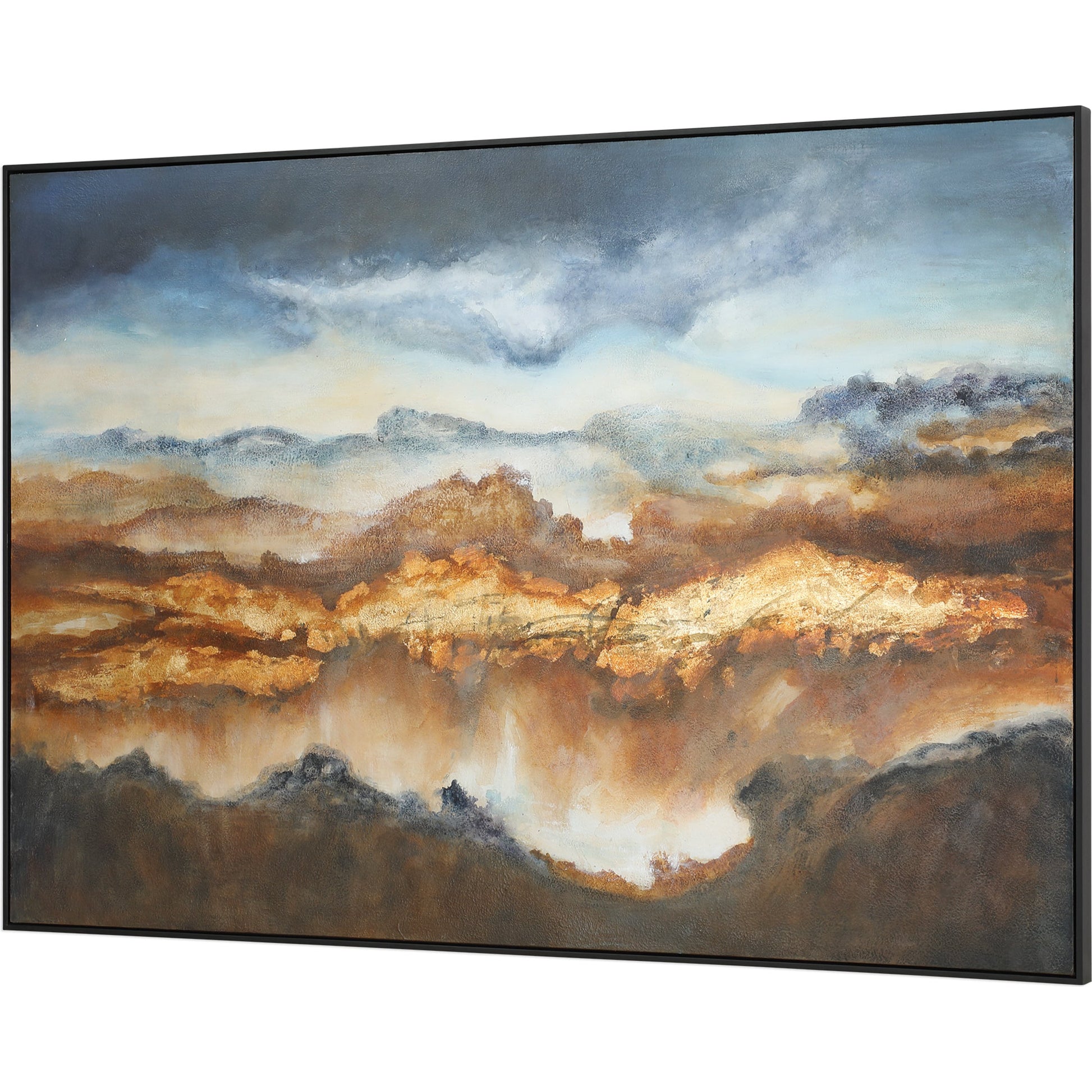 Valley of Light Landscape Art by Uttermost in multi. Made from canvas, pine wood, acrylic in a modern style.