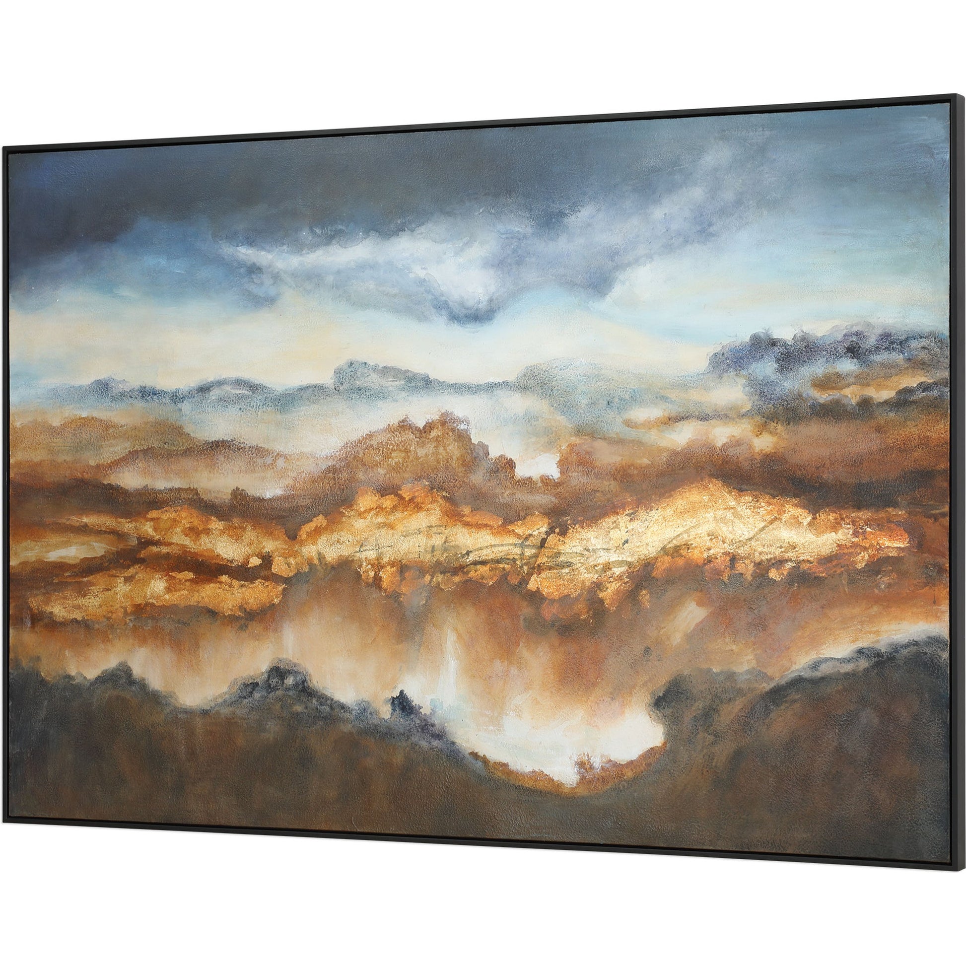 Valley of Light Landscape Art by Uttermost in multi. Made from canvas, pine wood, acrylic in a modern style.