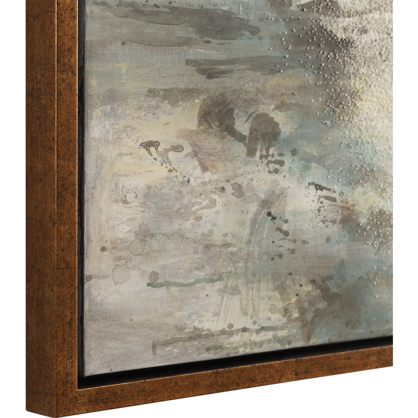 004 S-329129 | Closeup | Behind the Falls Abstract Art by Uttermost in multi. Made from fir wood, canvas in a modern style.