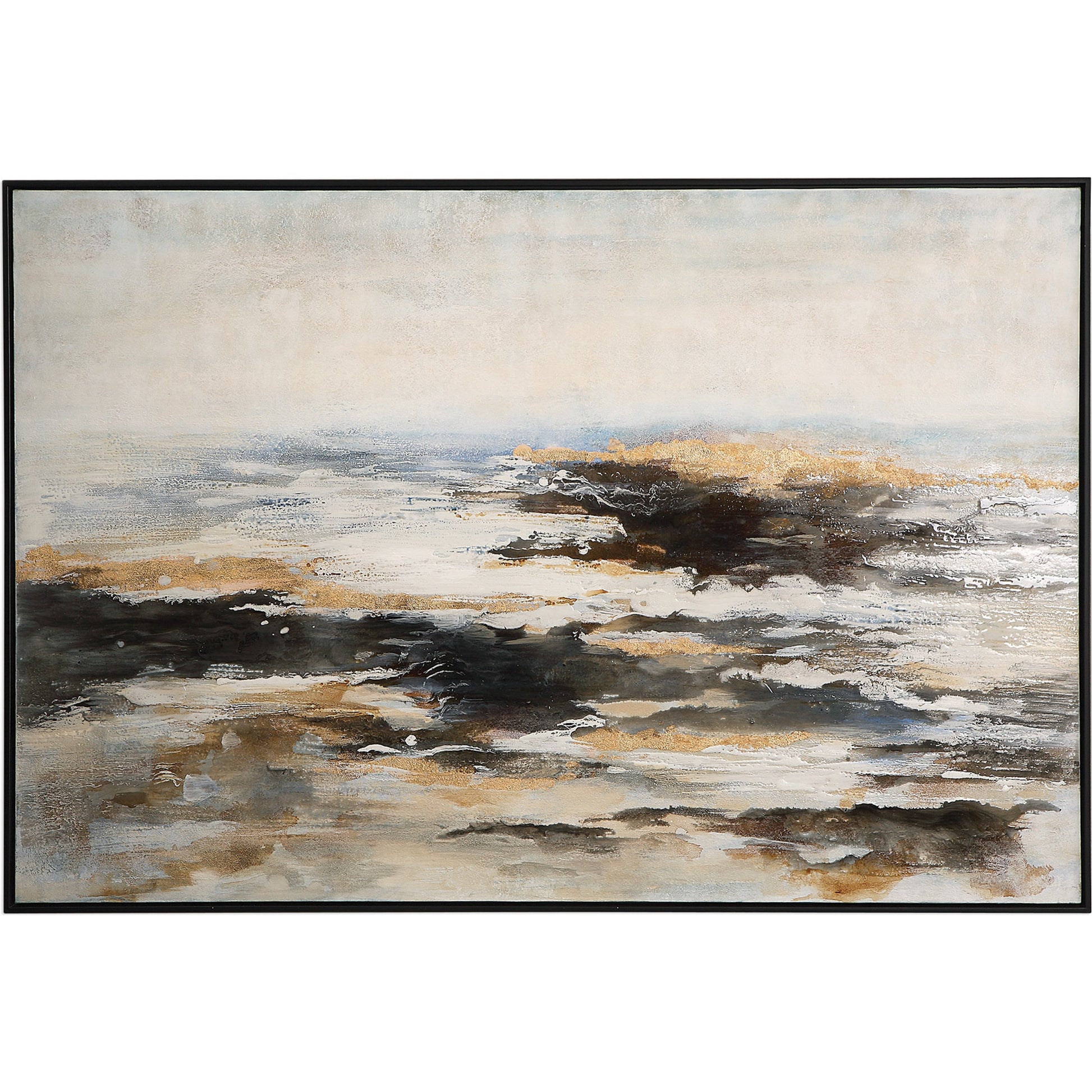 Aftermath Abstract Art by Uttermost in multi. Made from pine, canvas, acrylic in a modern style.