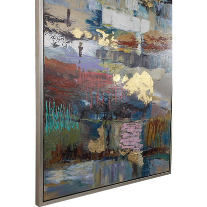 Fiesta Hand Painted Canvas by Uttermost in multi. Made from fir wood, canvas, pu frame in a modern style.