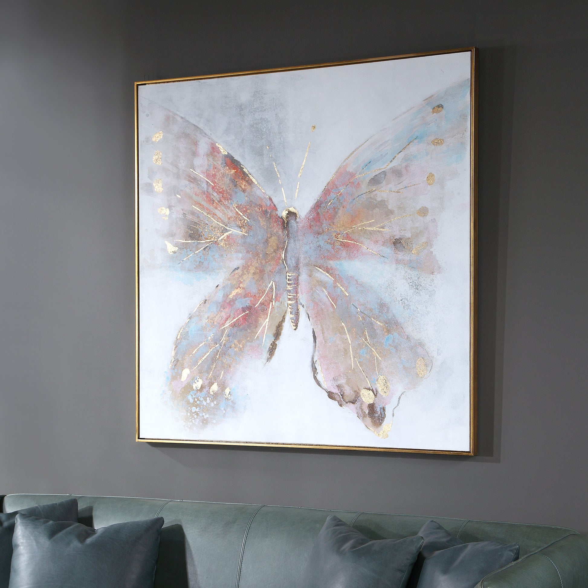 Free Flying by Uttermost in multi. Made from pine, canvas, acrylic in a modern style.
