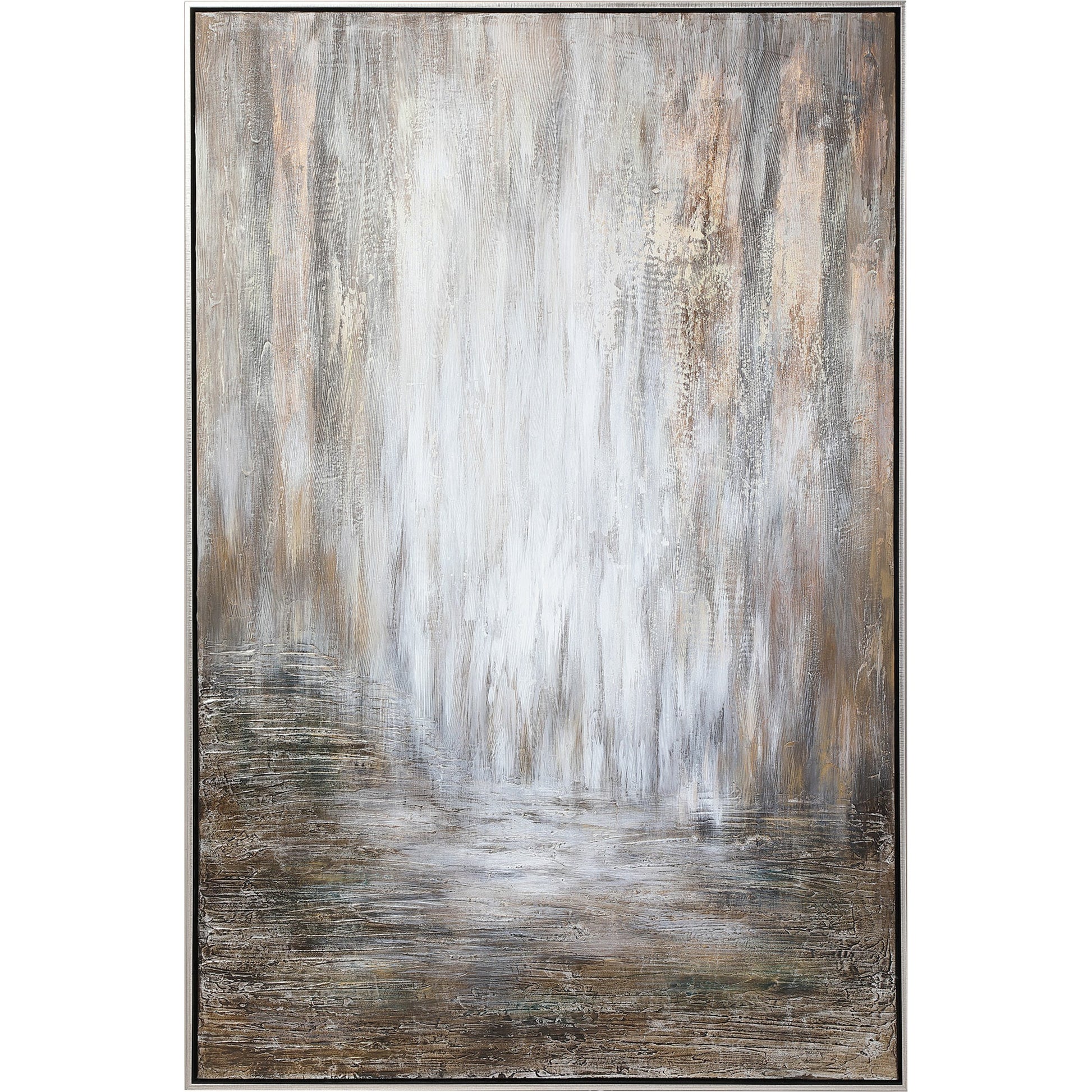 Desert Rain Hand Painted Abstract Art by Uttermost in multi. Made from fir wood, pu frame, canvas in a modern style.