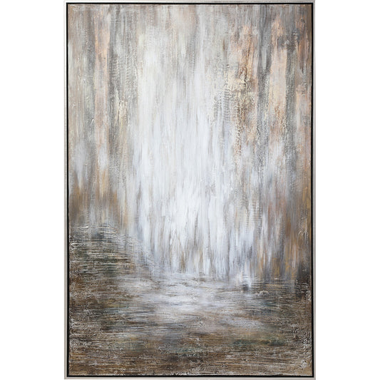 Desert Rain Hand Painted Abstract Art by Uttermost in multi. Made from fir wood, pu frame, canvas in a modern style.