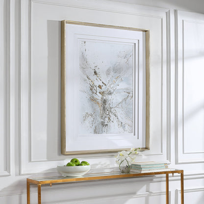 Pathos Framed Abstract Print by Uttermost in multi. Made from pine, glass, mdf, paper in a transitional style.