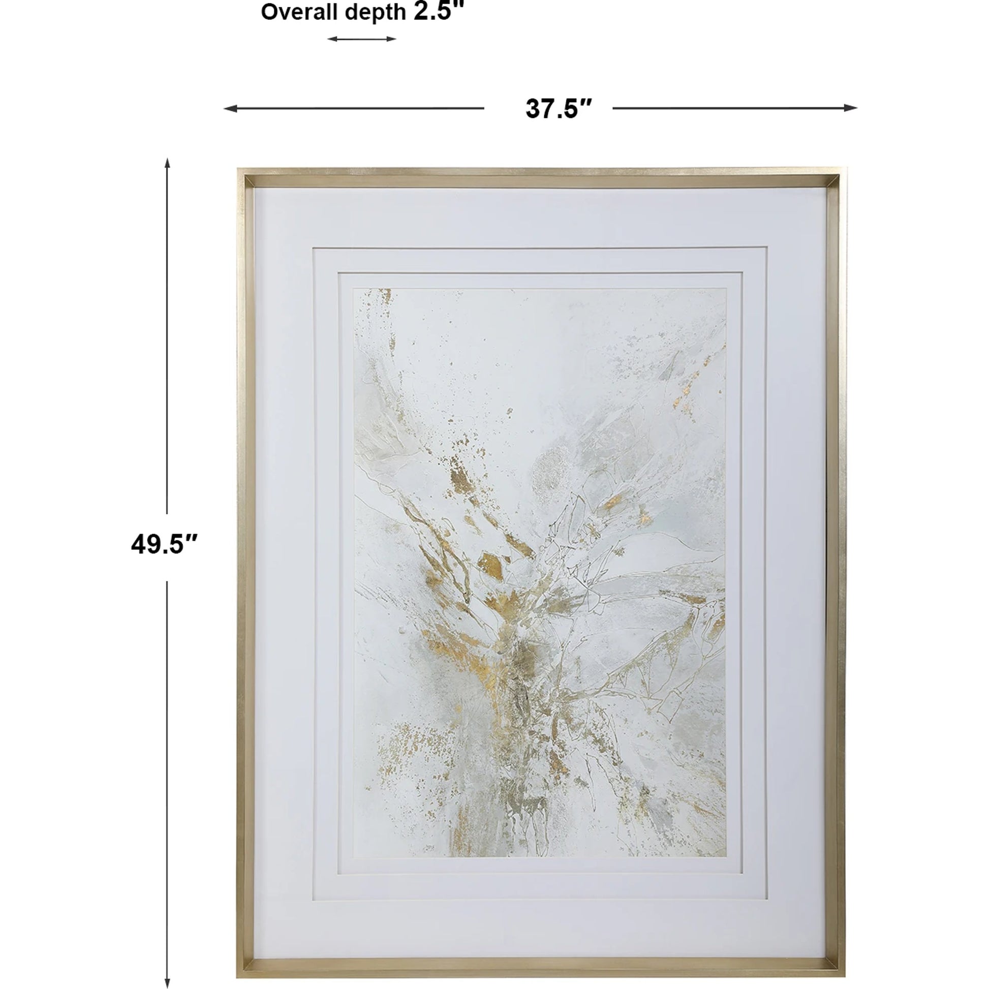Pathos Framed Abstract Print by Uttermost in multi. Made from pine, glass, mdf, paper in a transitional style.