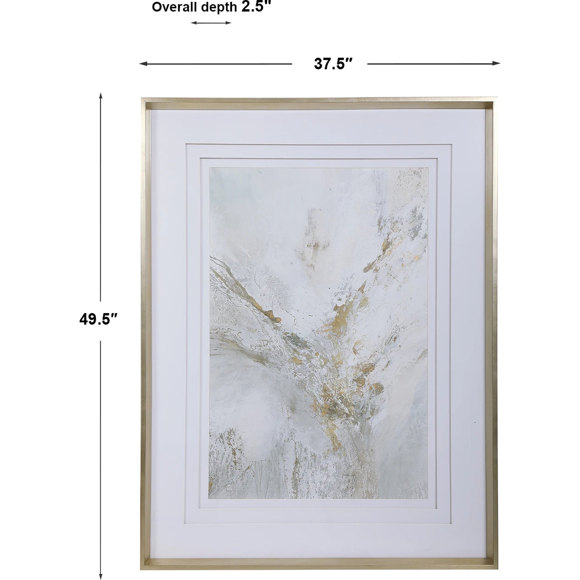 Ethos Framed Abstract Print by Uttermost in multi. Made from pine, glass, mdf, paper in a transitional style.
