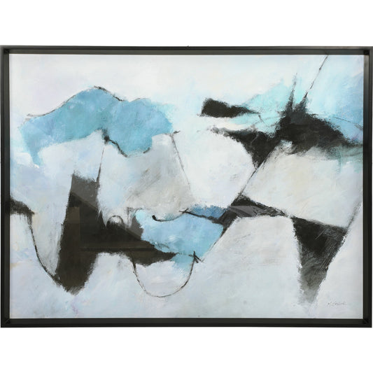 Winter Crop Abstract Print by Uttermost in multi. Made from pine, glass, mdf, paper in a modern style.