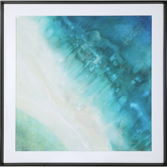 Bird's Eye View Coastal Print by Uttermost in multi. Made from pine, mdf, paper in a coastal style.
