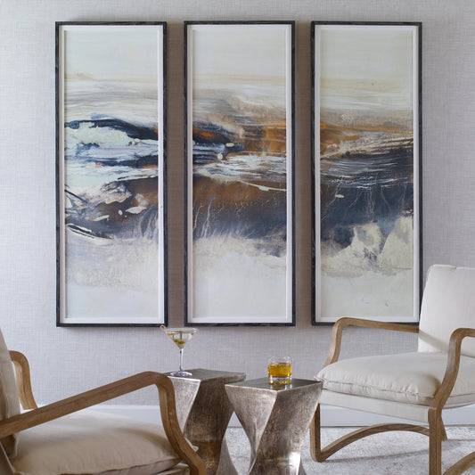 Graphite Horizon by Uttermost in multi. Made from pine, mdf, linen, paper in a modern style.