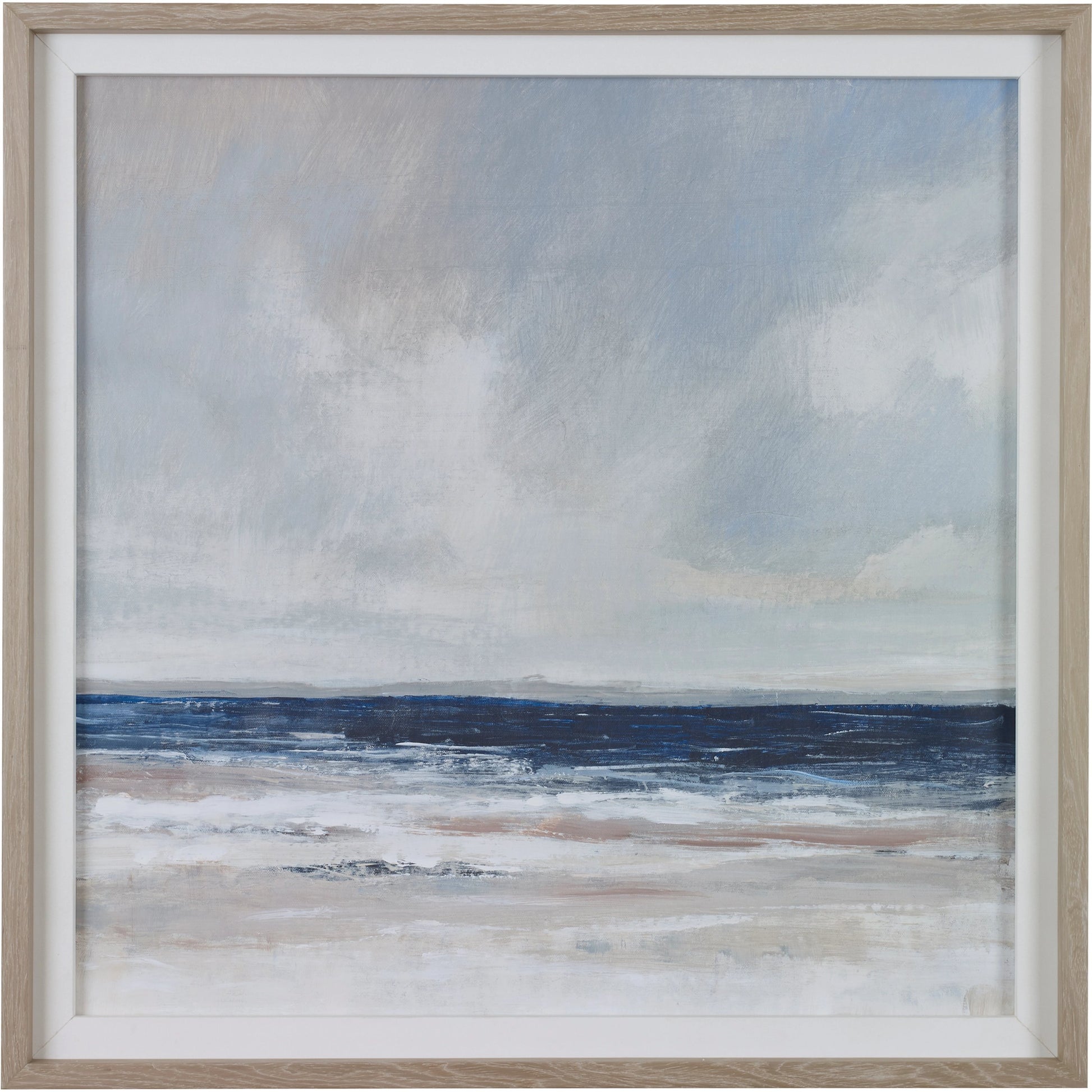 Distant Land Framed Print by Uttermost in multi. Made from pine, mdf, veneer, linen in a coastal style.