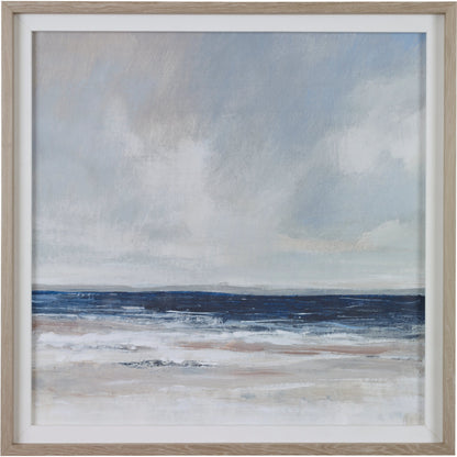 Distant Land Framed Print by Uttermost in multi. Made from pine, mdf, veneer, linen in a coastal style.