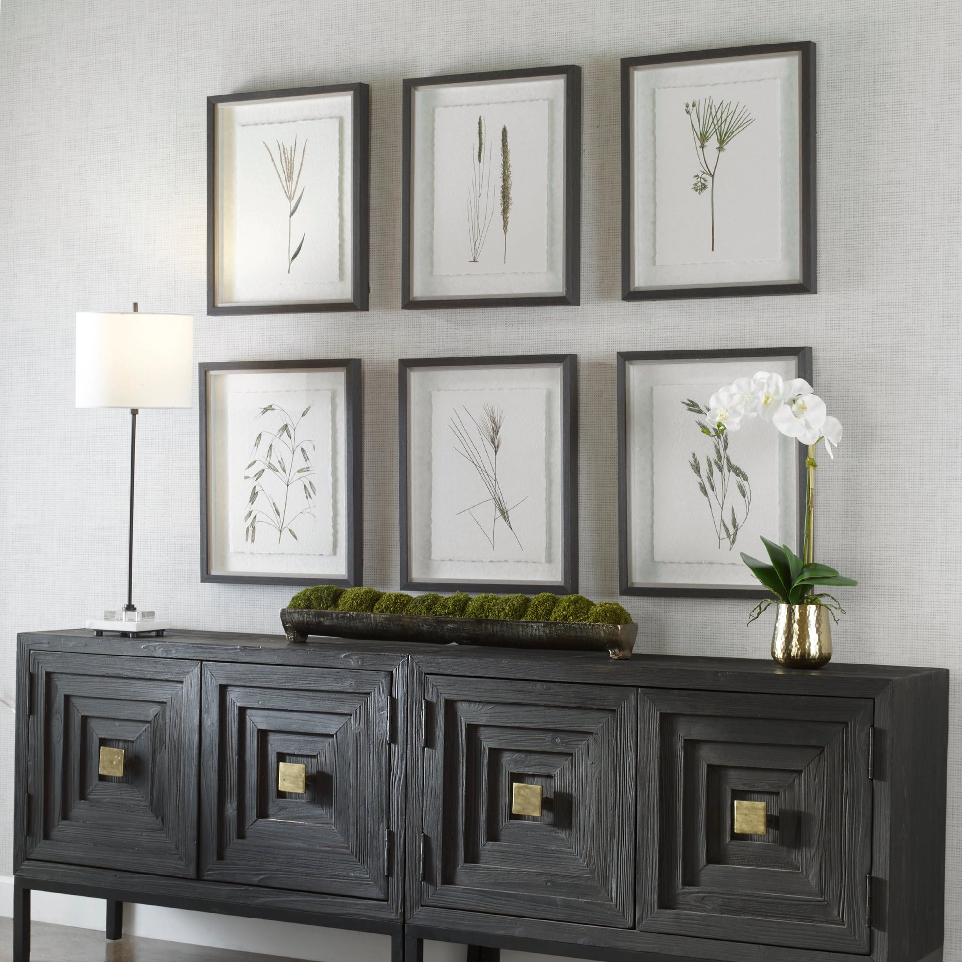 Forest Finds Framed Prints by Uttermost in multi and dark espresso. Made from plastic, glass, paper in a modern style.