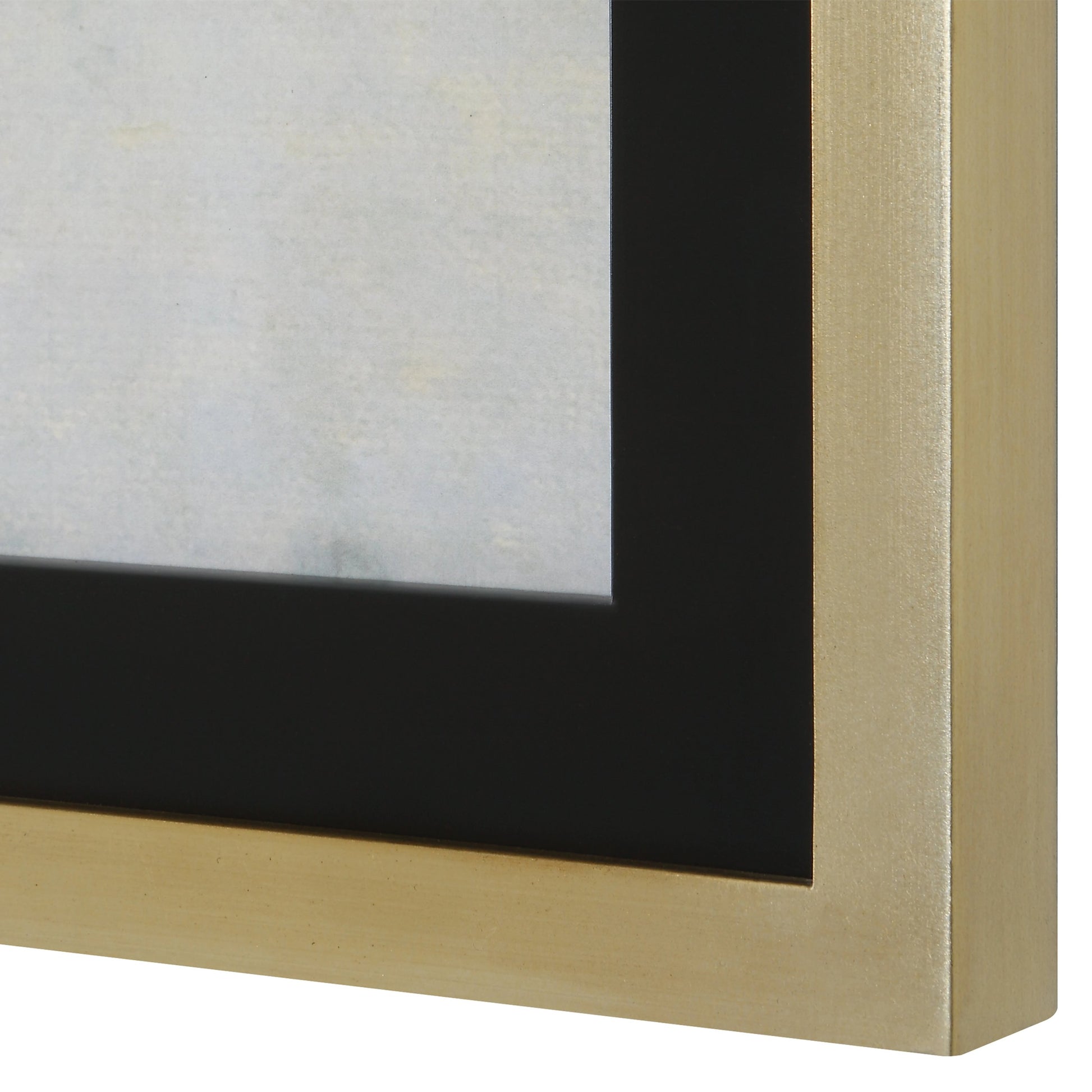 Gilded Horizon Framed Print by Uttermost in multi and antique gold leaf. Made from pine, glass, mdf, paper in a modern style.