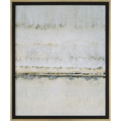 Gilded Horizon Framed Print by Uttermost in multi and antique gold leaf. Made from pine, glass, mdf, paper in a modern style.