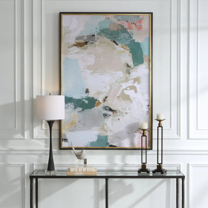 Perfect Storm Framed Print by Uttermost in multi and espresso, gold leaf. Made from pine, mdf, paper in a modern style.