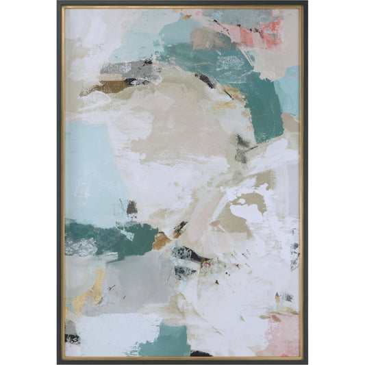 Perfect Storm Framed Print by Uttermost in multi and espresso, gold leaf. Made from pine, mdf, paper in a modern style.