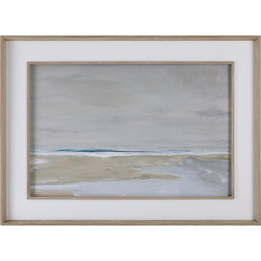 Oregon Coast Framed Print by Uttermost in mult and natural pine. Made from pine, mdf, veneer, paper in a modern style.