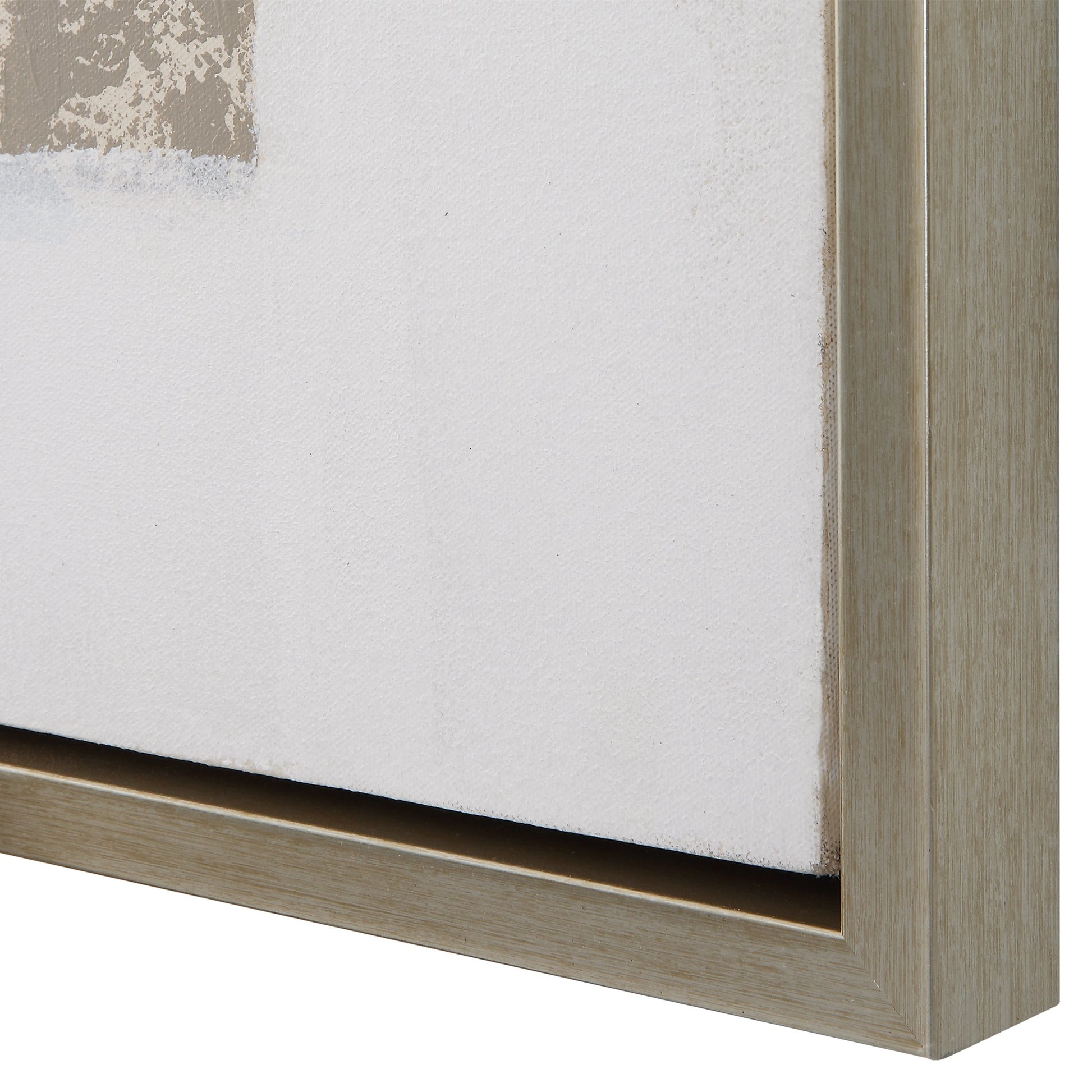 Placidity Hand Painted Canvas by Uttermost in multi and brushed silver. Made from canvas, pine wood, acrylic, plastic in a modern style.