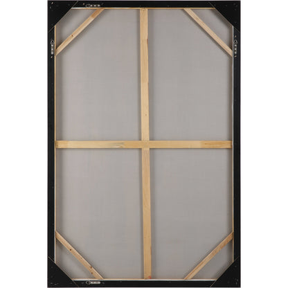 Placidity Hand Painted Canvas by Uttermost in multi and brushed silver. Made from canvas, pine wood, acrylic, plastic in a modern style.