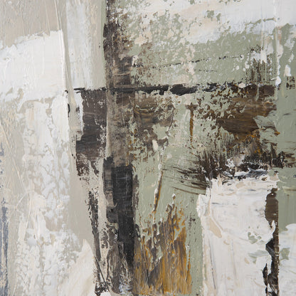 Intuition Hand Painted Art by Uttermost in multi and light pine. Made from canvas, pine wood, acrylic in a modern style.