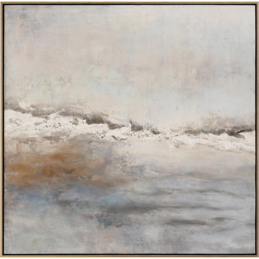 Storm Clouds Hand Painted Art by Uttermost in multi and gold. Made from fir wood, canvas, mdf in a modern style.