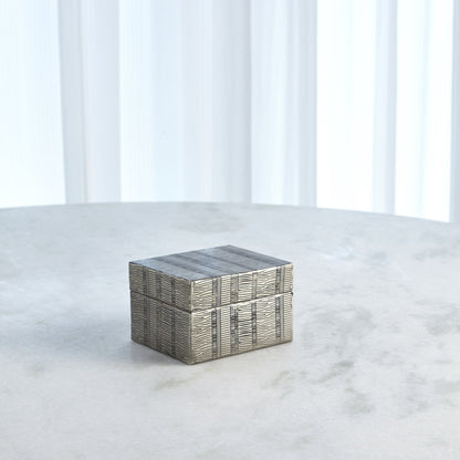 Kokoro Etched Box by Global Views in brass. Made from iron in a eclectic & global style.