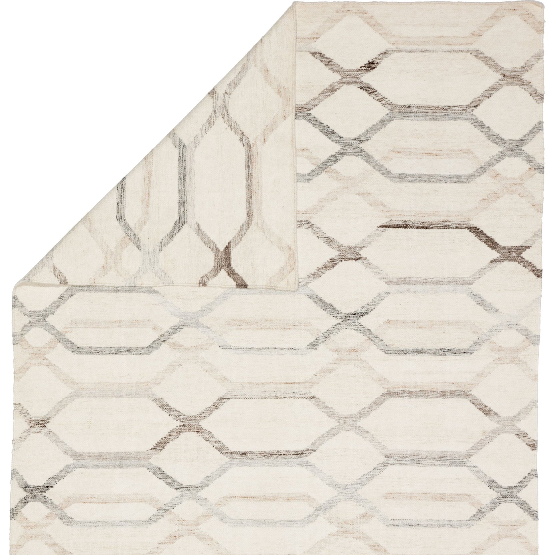 Anatolia AT17 Rug by Jaipur Living in ivory, light gray. Made from unique in a unique style.
