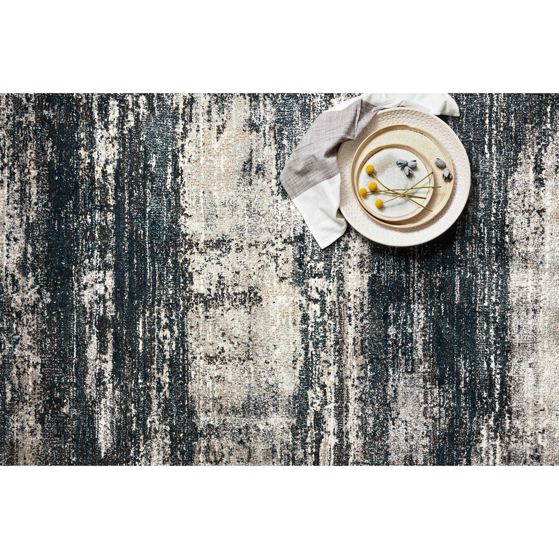 Augustus AGS-07 Rug by Loloi in navy, stone. Made from 84% polypropylene, 16% polyester in a unique style.