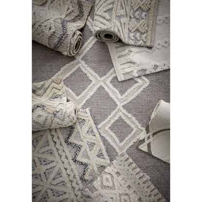 Anica Transitional Diamond Rug - 8010F by Feizy in ivory, tan. Made from wool in a unique style.
