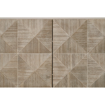 Atlas Media Sideboard by Essentials For Living in natural gray, brushed stainless steel. Made from solid acacia, acacia veneer, stainless steel in a modern style.