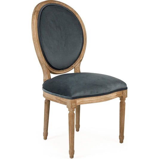 Medallion Velvet Side Chair by Zentique. Made from unique in a traditional style.
