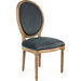 Medallion Velvet Side Chair by Zentique. Made from unique in a traditional style.