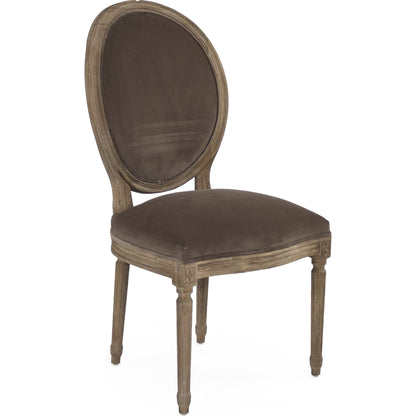 Medallion Velvet Side Chair by Zentique. Made from unique in a traditional style.