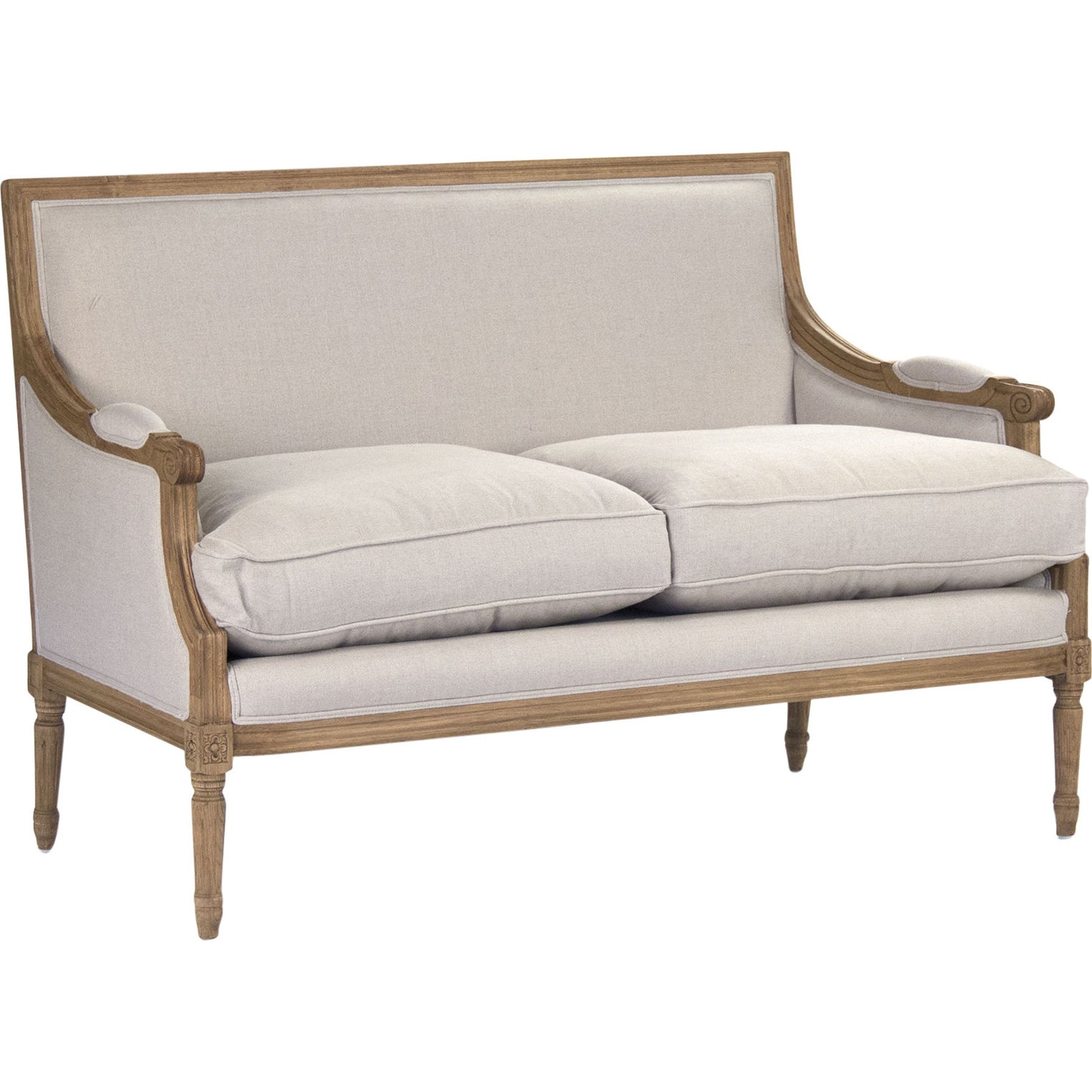 Louis Settee by Zentique. Made from unique in a traditional style.