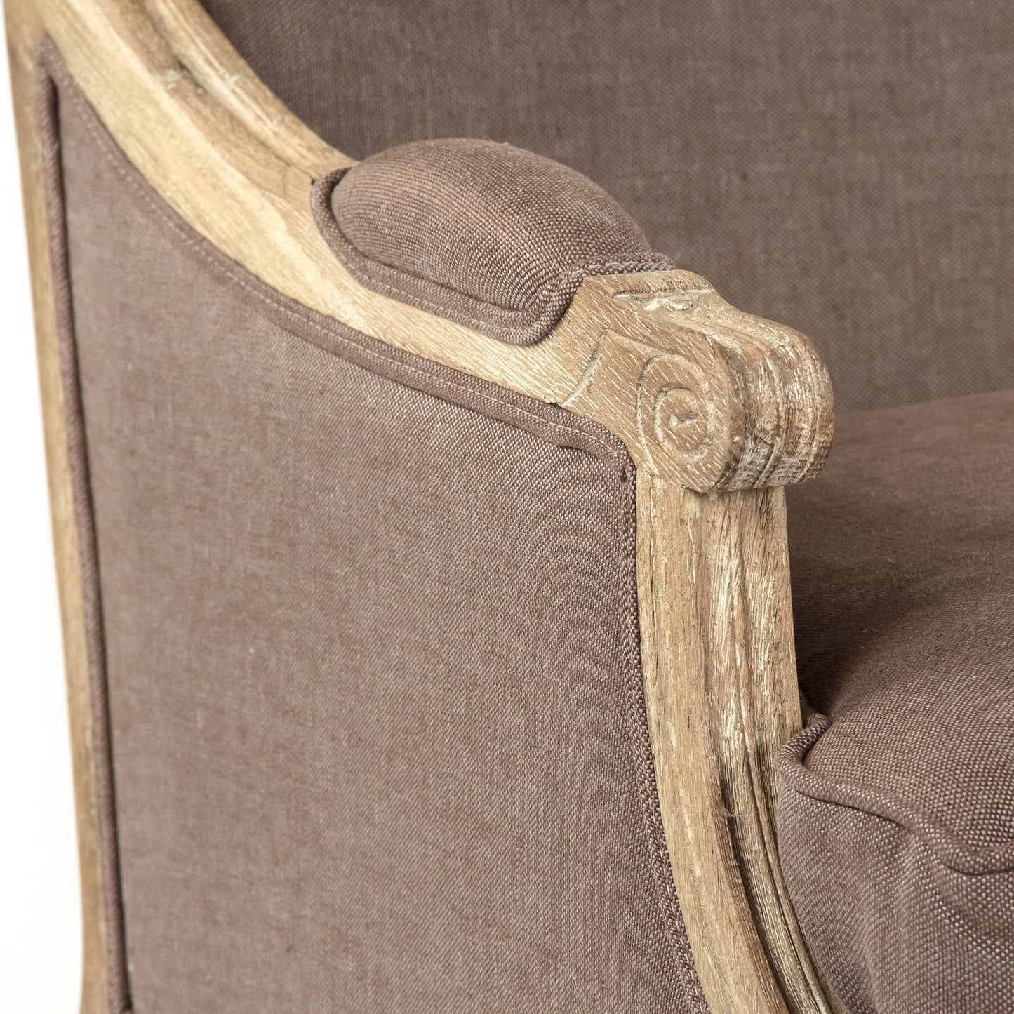 026 SR-900308 | Closeup | Louis Settee by Zentique. Made from unique in a traditional style.