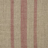 Khaki Linen with Red Stripe