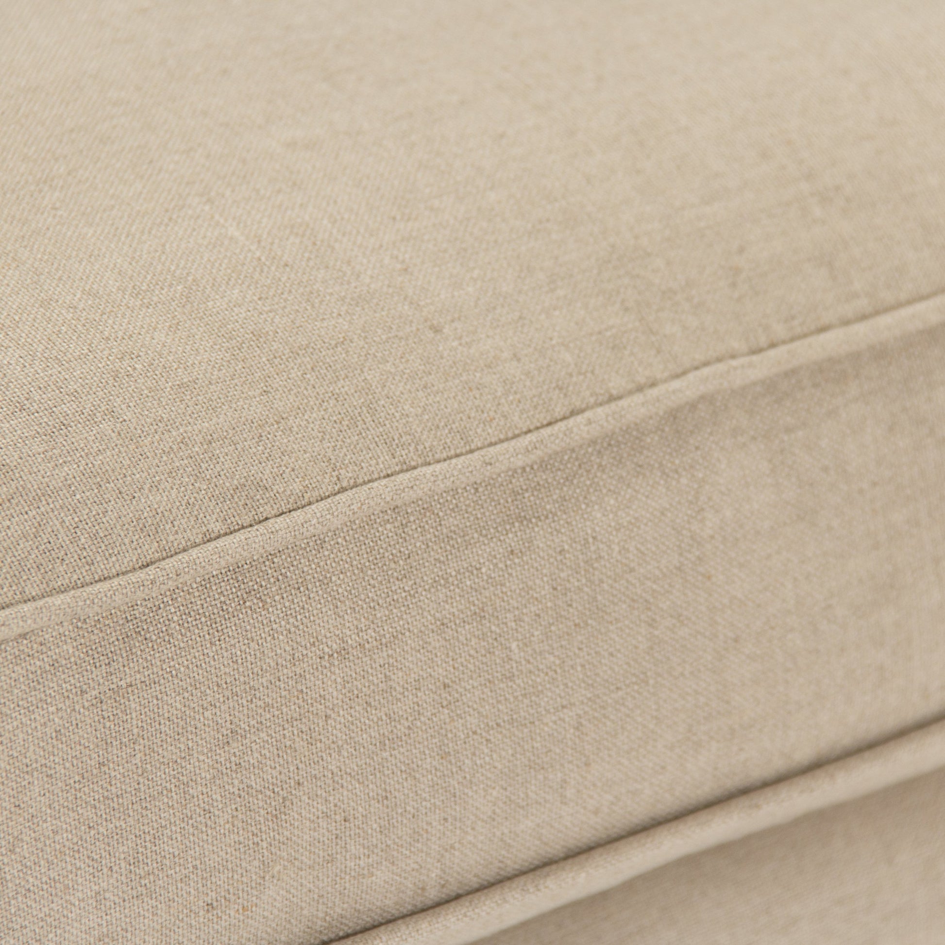 Louis Chair by Zentique in natural linen and gray oak. Made from grey birch in a traditional style.